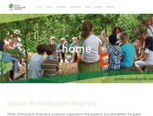 Tablet Screenshot of greenschoolyards.org